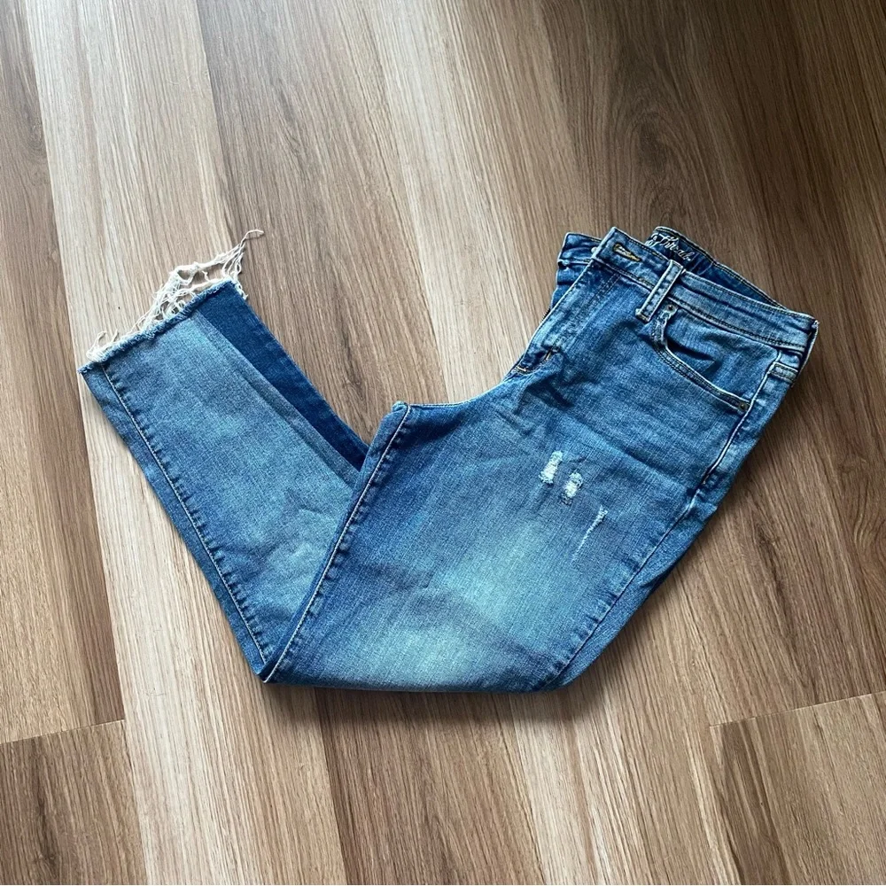 💙Color Block Jeans - Picture 2 of 12